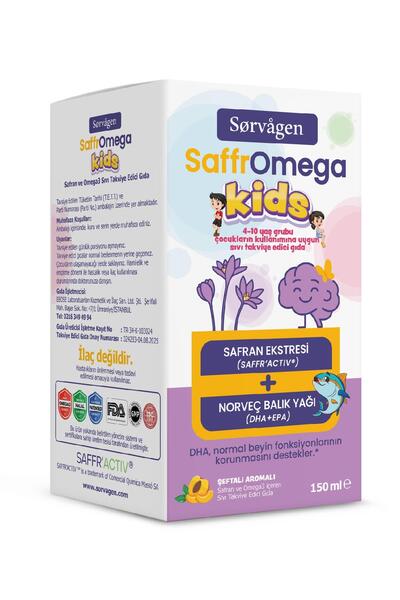 Sorvagen SaffrOmega Kids ( Safran ve Omega3) -150 ml