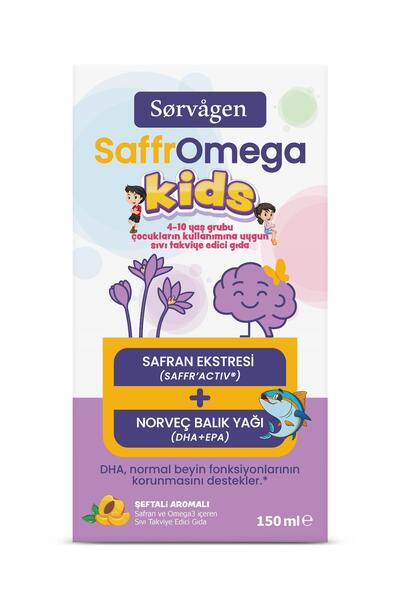 Sorvagen SaffrOmega Kids ( Safran ve Omega3) -150 ml