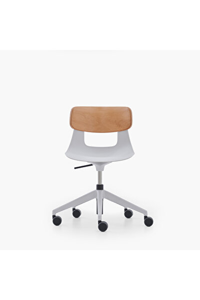 NURUS Lucrezia Ahşap Sırtlı Çalışma Sandalyesi