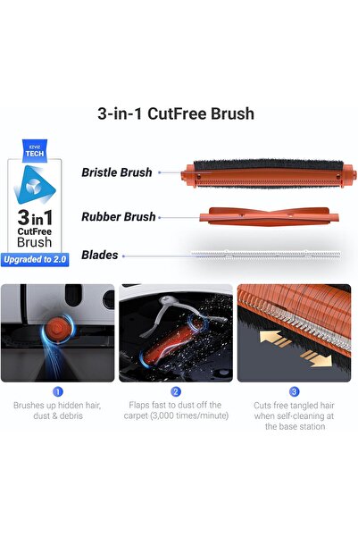 EZVIZ RS20 Max Robot Vacuum Cleaner with Mop Function, 13000 Pa Cleaning Vacuum, Active Obstacle Avo