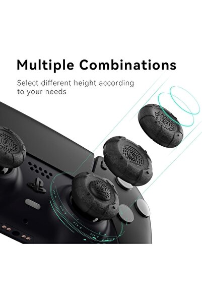 GeekShare Thumb Grip Caps for PS5/PS4/Switch Pro Controller - 3 Pairs (6pcs)