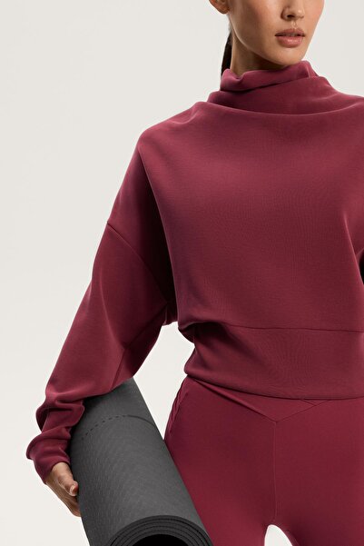 Oysho Soft-touch modal roll-neck sweatshirt