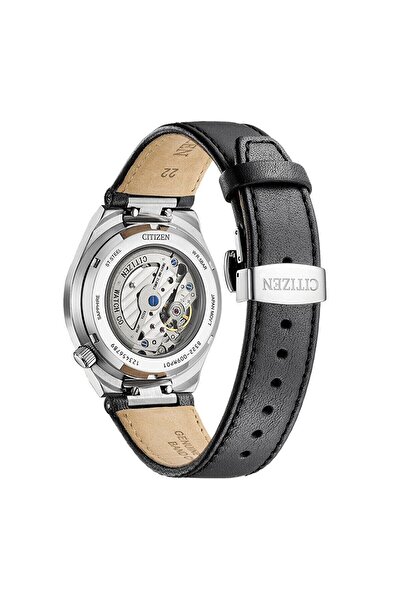 Citizen Tsuyosa Nk5010-01H Men's Wristwatch | 40 mm Stainless Steel Case, Black Leather Band, Automatic