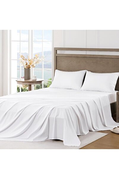 İz Home Βασικό σετ σεντόνια από βαμβάκι χωρίς ελαστικό |   1 Μαξιλαροθήκη με κάλυμμα |   Συχνό ύφανση |   Σεντόνι χωρίς ελαστικό |