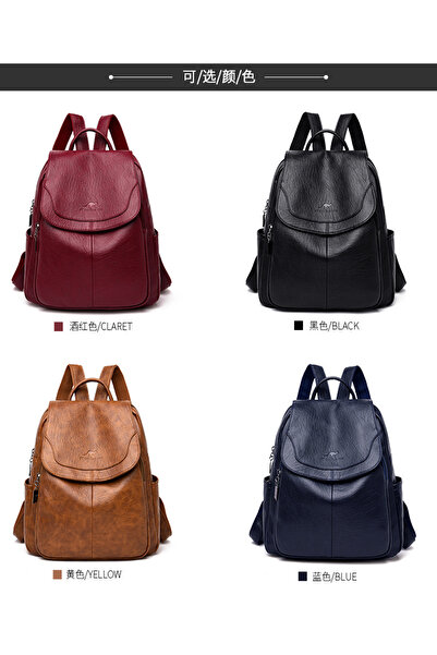 Store Kadın Deri Görünümlü Şık Sırt Çantası | Günlük & Klasik