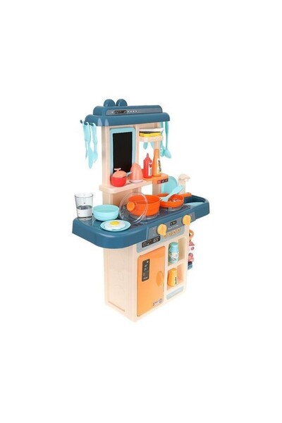 PROCART Children's kitchen, sound effects, steam, lights, 42accessories, water circuit with tap, 63x45x22cm