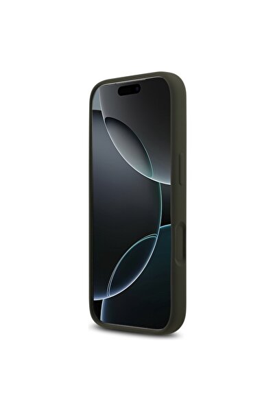 Guess Θήκη για iPhone 17 Pro, Σιλικόνη Big 4G Script, Λεπτή Προστασία, Χακί
