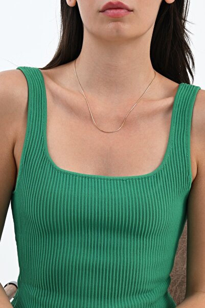 Söğütlü Silver 925 Ayar gümüş altın, gümüş ve rose italyan üç renkli yılan gümüş kolye zincir SGTL13102RENKLI