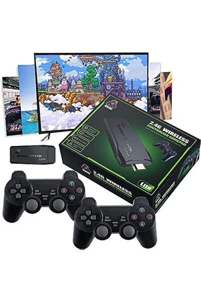 Generic Classic Retro Handheld Game Console 4K, Black