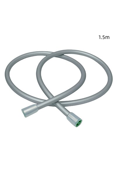 Choice silver-1.5m BriskSpring Ultra-Soft Anti-Twist Silicone Shower Hose NSF/WRAS certified 1.5/2M Flexibl