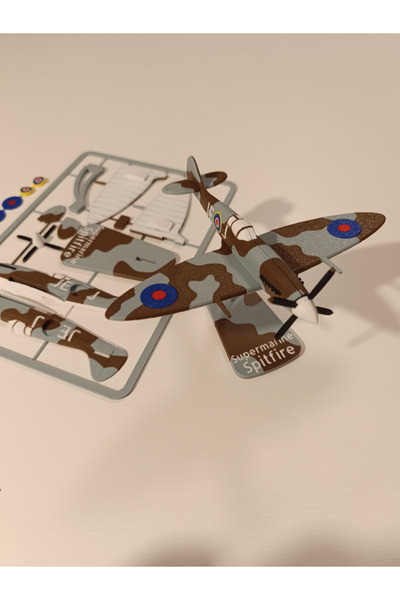 Titrek Toys Supermarine Spitfire Uçak Model Kit Card Puzzle Montaj Seti