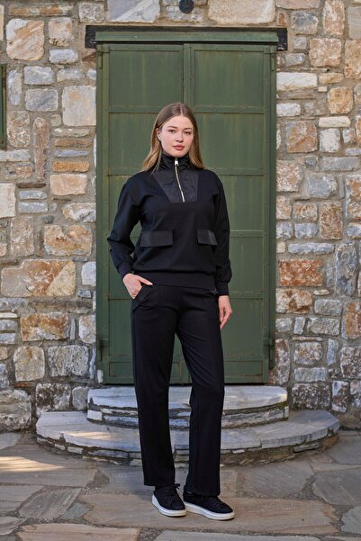 Cossy By Aqua Stand Collar Pocket Detail Women's Sports 2-Piece Set Cossybyaqua 26031-38