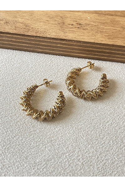 Rupen Kraft أقراط دائرية من الفولاذ الجراحي 316L بتصميم خاص