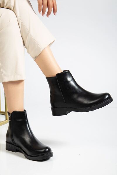 serkanseyyid 165-204 Μαύρες Γυναικείες Μπότες Yanki Daily