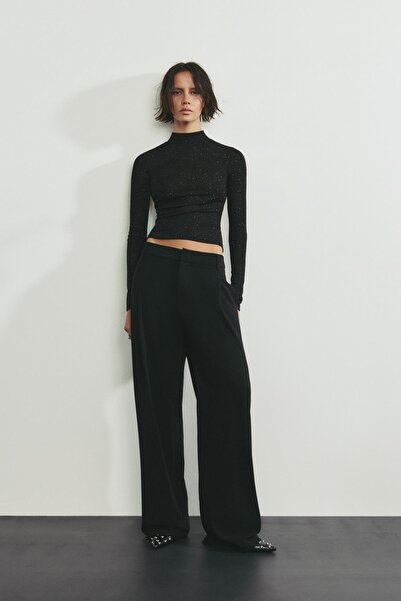 Pull & Bear Sırt dekolteli parlak top