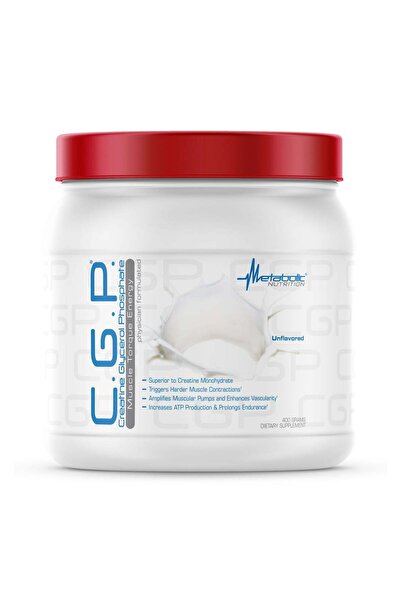 Metabolic Nutrition C.G.P. (فوسفات الكرياتين والجلسرين) 400 غرام - بدون نكهة