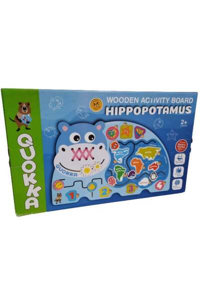 Quoika Tabla Educativa cu Activitati Hipopotamul