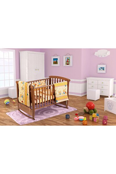 Somnart Baby Crib Set, Fitted Sheet for Mattress 60X120X10, Pillow 37×55, Quilt 100×105