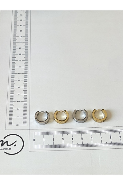 Rupen Kraft 316l surgical steel classic gold model stainless steel hoop earrings