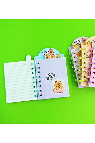 Gift Moda Capybara 4-Compartment Lined Notebook - Bm-1879