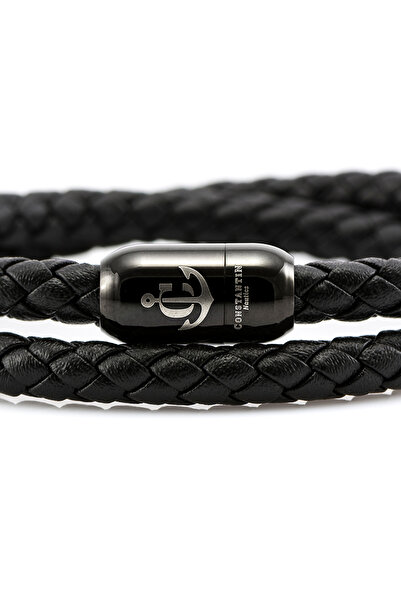 Constantin Nautics Bratara magnetica din piele JACK TAR CNJ #10049