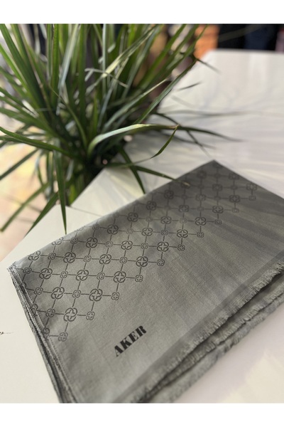 Neva Monogram Shawl Jacquard Shawl