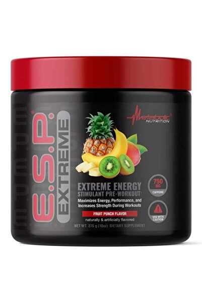 Metabolic Nutrition إي. إس. بي. إكستريم، مُنشط طاقة قبل التمرين، 275 غ، بنكهة الفواكه