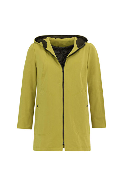 Gala-Xi Trenci cu glugă și fermoar mărime mare - olive