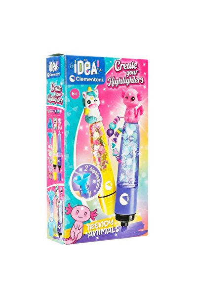 CLEMENTONI Idea Highlighter Pen Laboratory Cute Animals