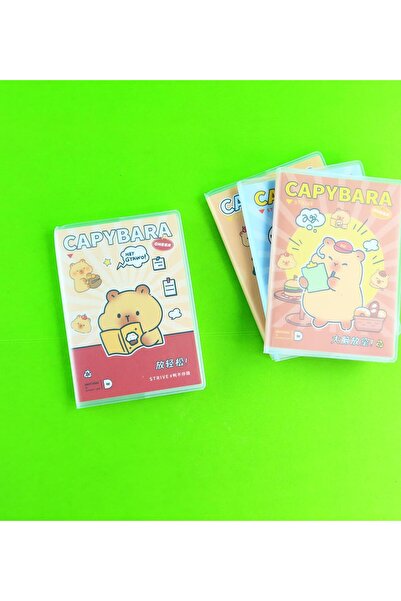 Gift Moda Capybara Pvc Cover Lined Notebook