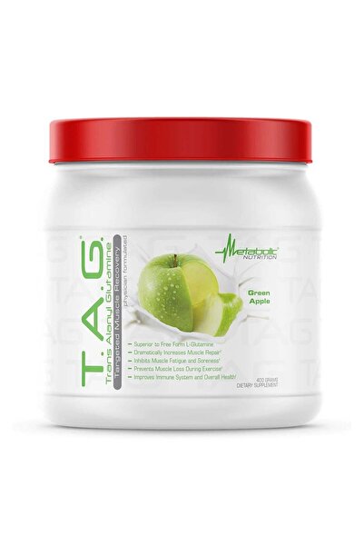 Metabolic Nutrition T.A.G. ترانس ألانيل جلوتامين ٤٠٠ غرام - تفاح أخضر