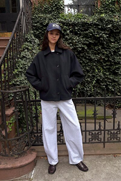 Bershka Yarasa Kollu Kumaş Ceket