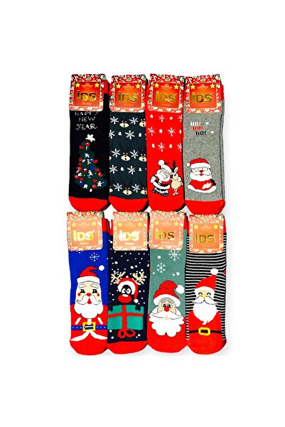 idsshop Новогодишен коледен чорап, 8 броя, сезон 2026