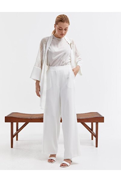 Kayra Double Suit with Lace Jacket Ecru