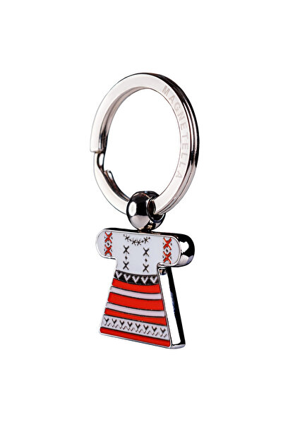 Magnetella Breloc fata, costum traditional Romania, placare argintie, MB424