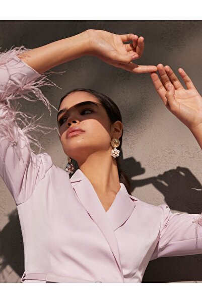 Kayra Tassel Detailed Suit-Light Lilac