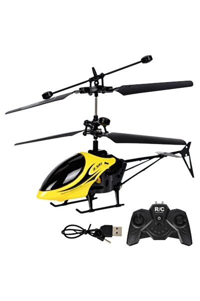 dalimag Elicopter de jucărie Mmgoqqt, mini, galben, cu elice durabile și tren...