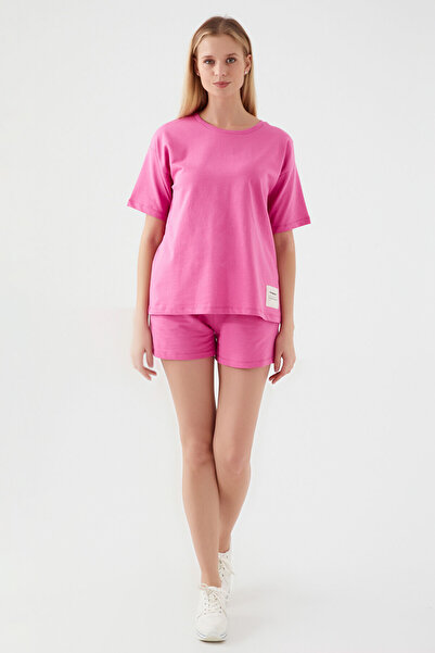 Rolypoly Future Begins With Us Kadın Şort Takım-Pembe