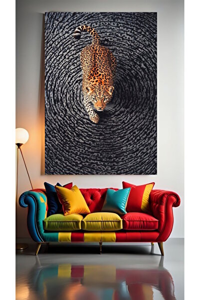 özkacar TRIBAL TIGER 1 Tablou pe pânză pentru decorarea casei, perete, salon,...