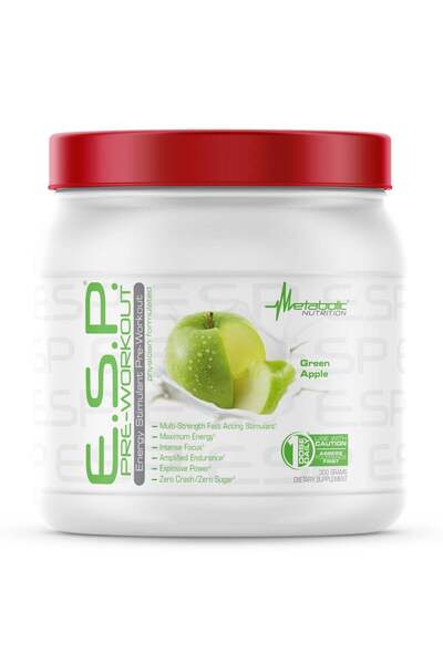 Metabolic Nutrition إي.إس.بي. ما قبل التمرين، 300 غرام، تفاح أخضر