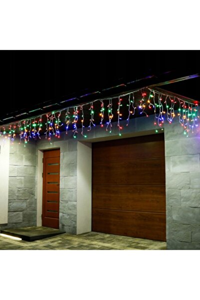 Optim Solution Ghirlandă luminoasă tip perdea cu 200 LED-uri, 8 m, interior/e...