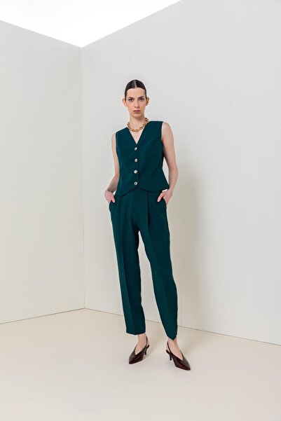 KAMEYA DÜĞMELİ KISA YELEK 26W70803