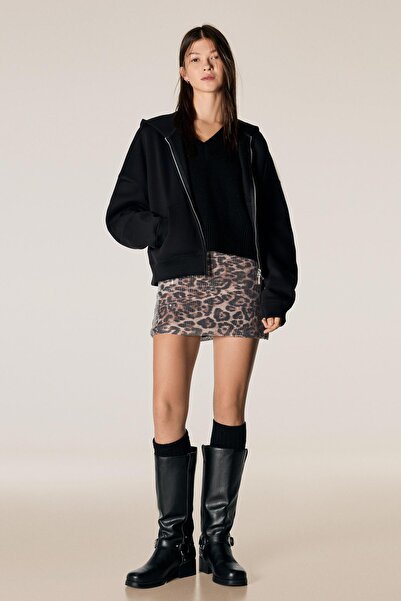 Bershka Pullu mini etek