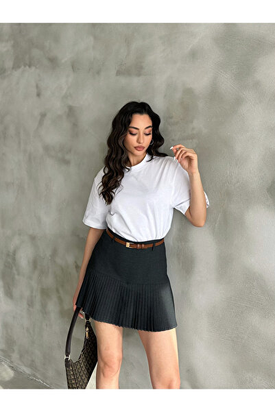 VERNO BUTİK PLİSELİ ŞORT ETEK