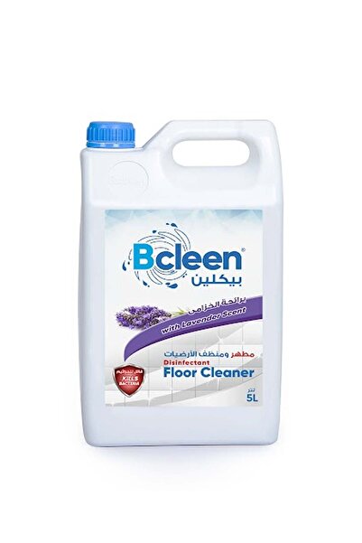Bcleen منظف ومطهر متعدد الأسطح للأرضيات برائحة اللافندر - 5 لتر، بنفسجي