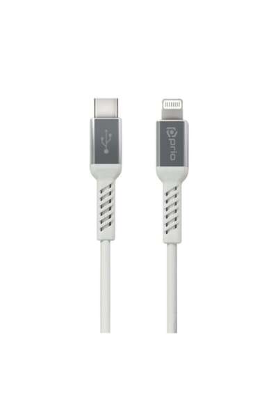 Prio Charging and Sync Cable USB-C to Lightning, MFi Certified, 1.2 m, White