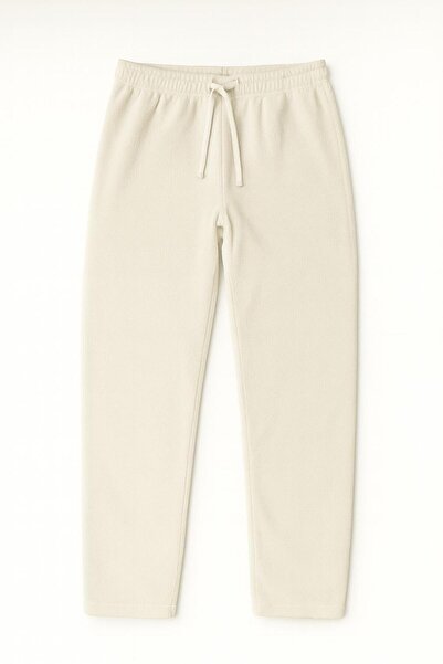 BONY SOCKS Kadın Polar Pijama Altı Ekru