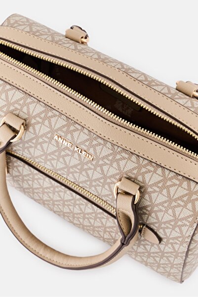 Anne Klein Women Monogram Pattern Satchel, Multicolor