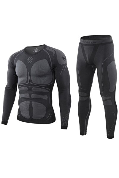 Hipolar Lenjerie Termica Bluza si Pantaloni, Marimea M, Costum Termoactiv, Ba...