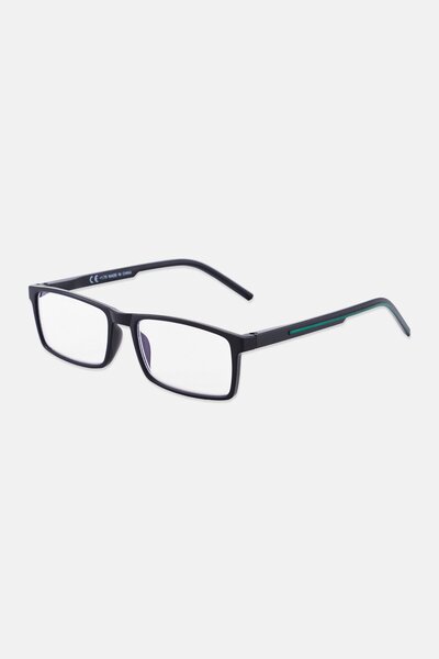 A & A Glasses Men WR-S6913S Rectangular Reading Glasses, Black
